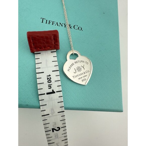 Tiffany & Co. Please Return to Joy Limited Edition Heart Charm Necklace Silver - Picture 8 of 8